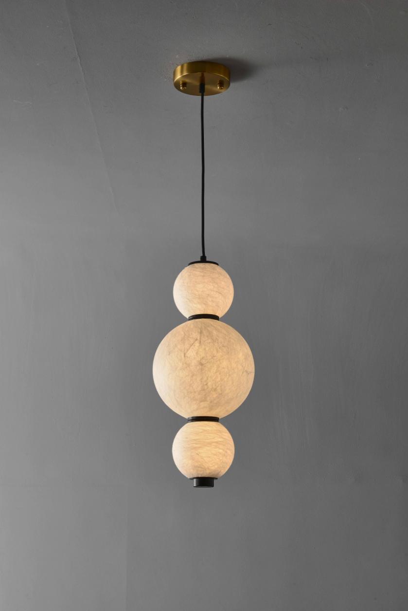 JM7002 3D Real Silk Pendant Lamp silk decorative lighting product