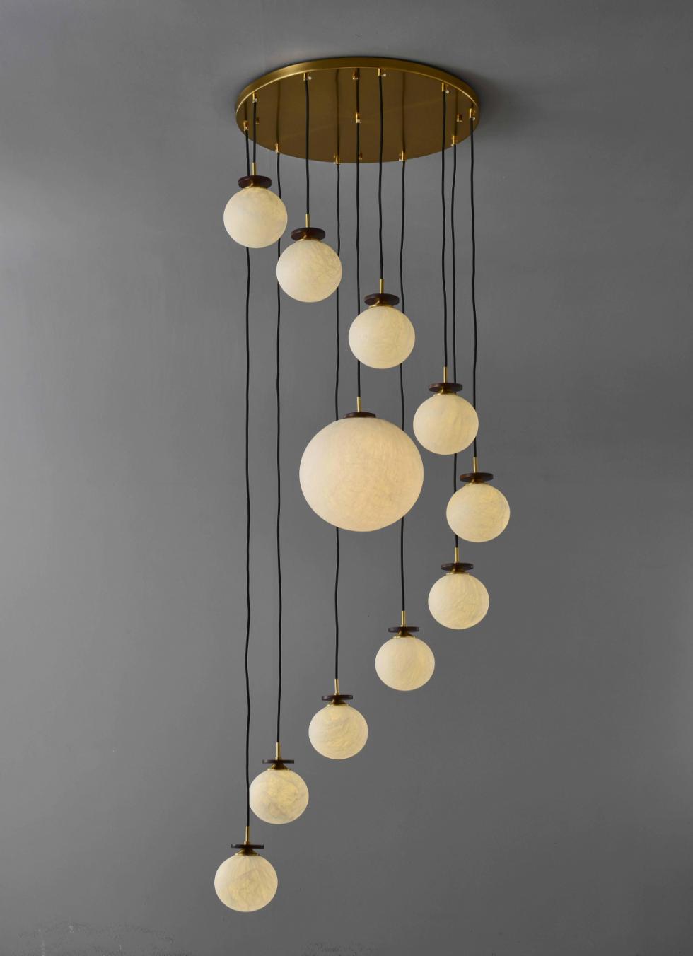 JM7006 11-Head Real Silk Stair Light silk decorative lighting product