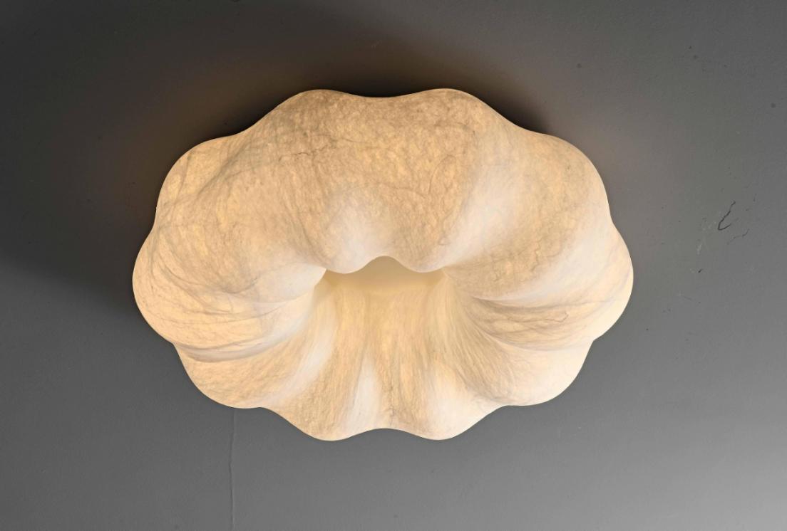 JM7011 Cloud Real Silk Ceiling Light silk decorative lighting product