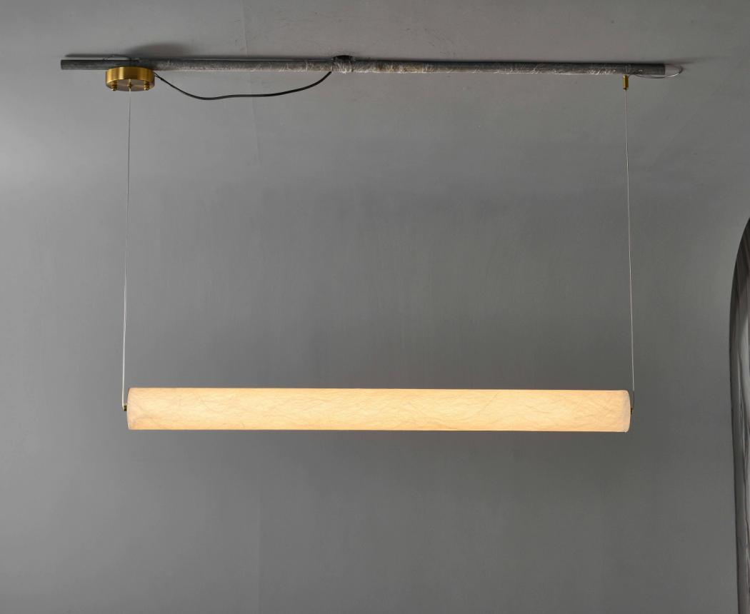 JM7018 800 Horizontal Real Silk Pendant Lamp silk decorative lighting product
