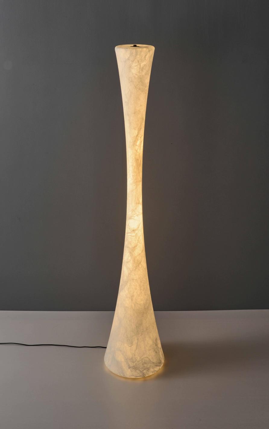 JM7033 Slender Waist Real Silk Floor Lamp silk decorative lighting product