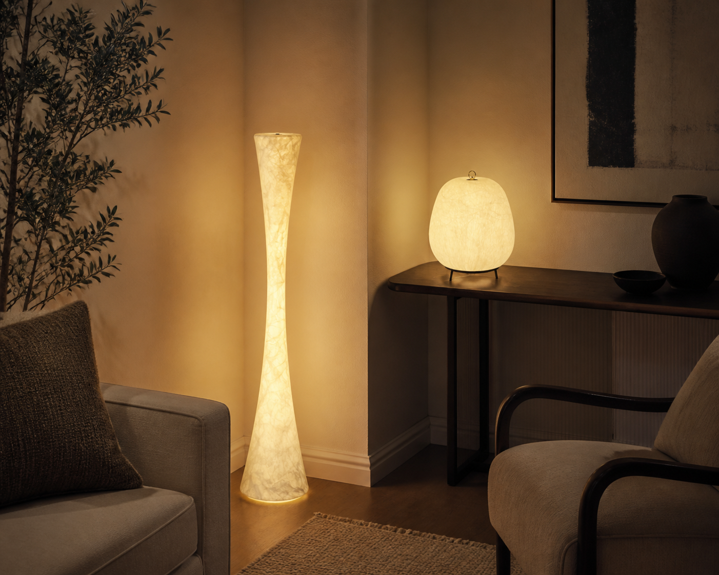 Silk Lamps for Corners and Unused Spaces