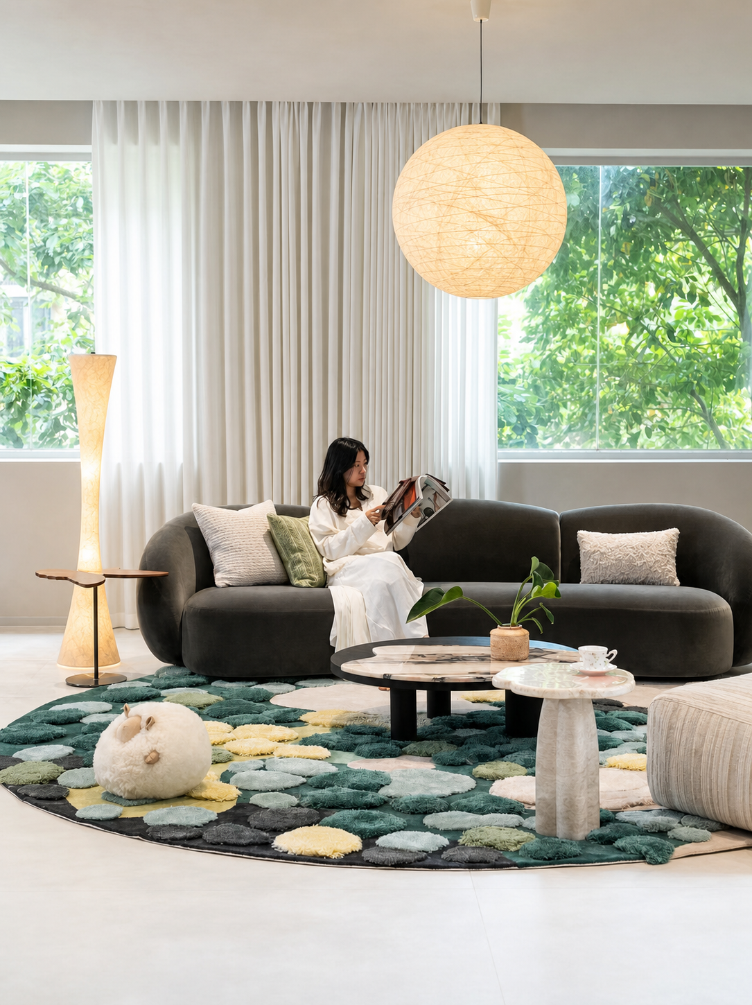 Silk Lamps for Living Rooms
