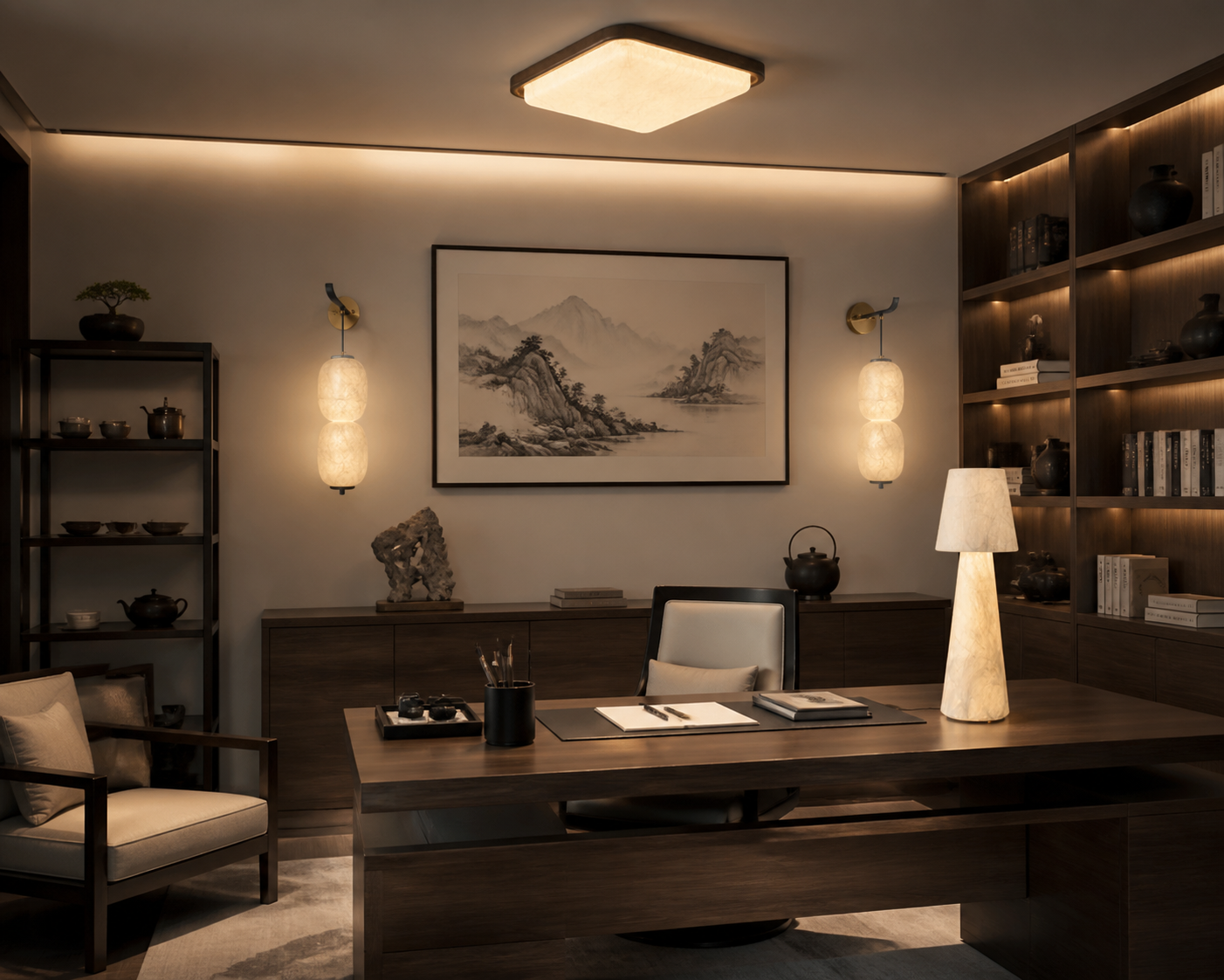 Silk Lamps for Studies and Offices